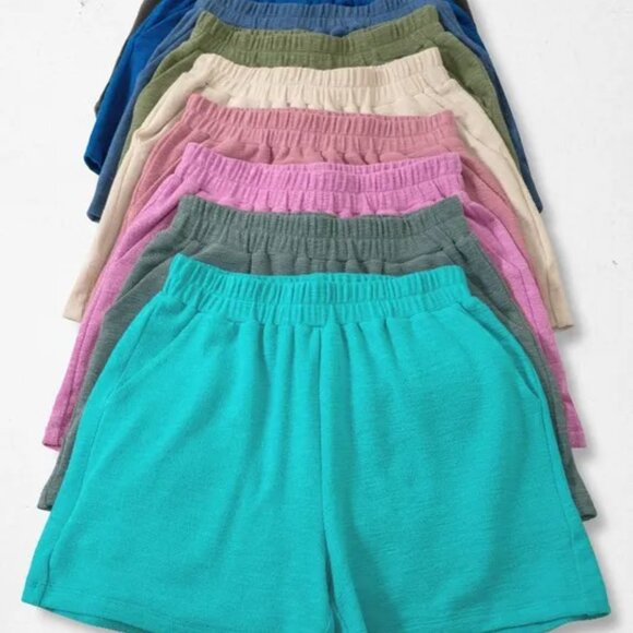 Zenana Cotton Slub‎ Shorts - Picture 2 of 3